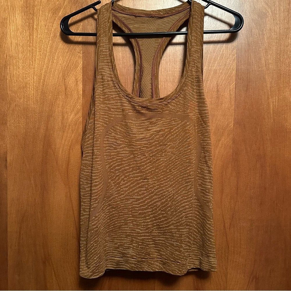 Lululemon Swiftly Tank Top Racerback Brown 12